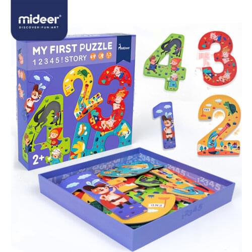 MiDeer Puzzles Educational Toys Box Puzzles for Kids Digital Paper Creative Toys Kids Puzzle Toys for Children 2-4 Years