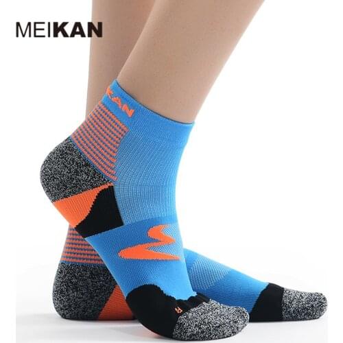 MK5116 MEIKAN Mesh Running Short Socks Terry Sole Damping High Quality Practically Cheap Sport Ankle Socks for Summer