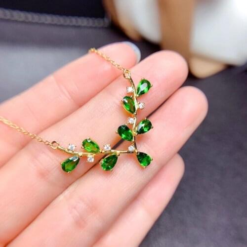Fashion Water Drop Zircon Antlers Pendant Necklace Exquisite Charm Clavicle Chain Womens Wedding Engagement Statement Jewelry