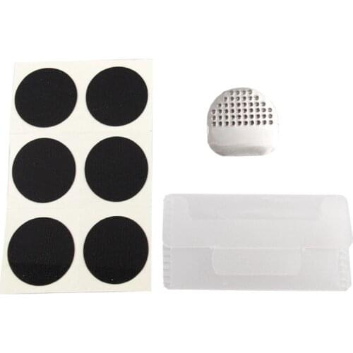 Portable Bicycle Mountain Bike Tire No Glue Repair Patch Tools Kit with Storage Pouch Bike Tire Repair Kit