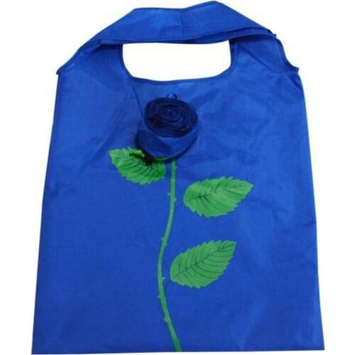 New Fashion Rose Flowers Reusable Foldable Bag Shopping Bag Travel Grocery Bags Tote Drop Shipping