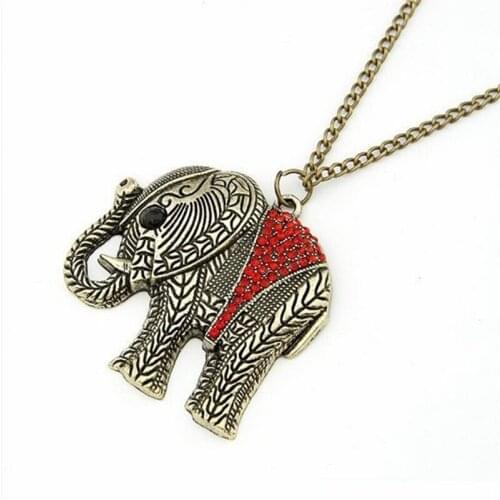 2020 new arrival Korean Fashion Necklace,Western vintage elephant necklace jewellery Sweater Chain wholesale for women