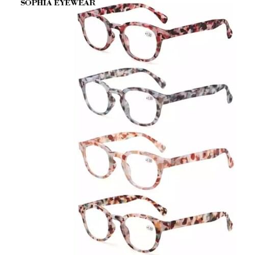 Sophia Optical Reading Glasses Blue Light Women Decorative Glasses Computer Eye glasses Brand design Men Round Glasses +2+5 +6