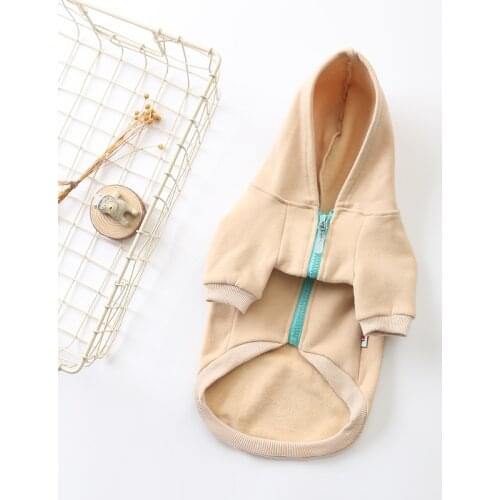 Leisure Dog Clothes For Winter French Bulldog Hoodie Schnauzer Coat Yorkie Jacket Warm Dog Clothing Puppy Pets Costume A01