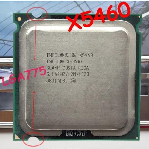 Original Intel xeon X5460 Processor(3.16GHz/12M/1333)close to LGA775 Q9650 cpu work on LGA775 mainboard no need adapter)