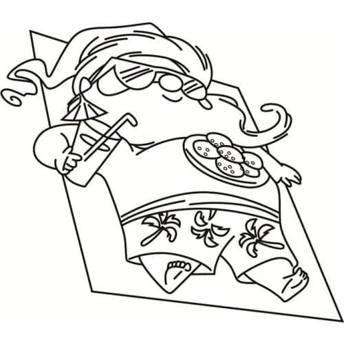 Santa Claus Pattern Transparent Clear Silicone Stamp/Seal For DIY Scrapbooking/photo Album Decorative Clear Stamp Sheetstampons