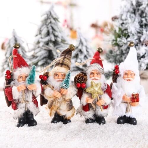Christmas Santa Claus Doll Merry Christmas Decorations For Home 2021 Cristmas Tree Ornament Xmas Navidad Gifts New Year 2022