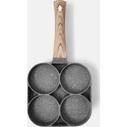 McMuffin four-hole egg pan non-stick egg dumpling pan Breakfast egg hamburger frying pan kitchen small pot