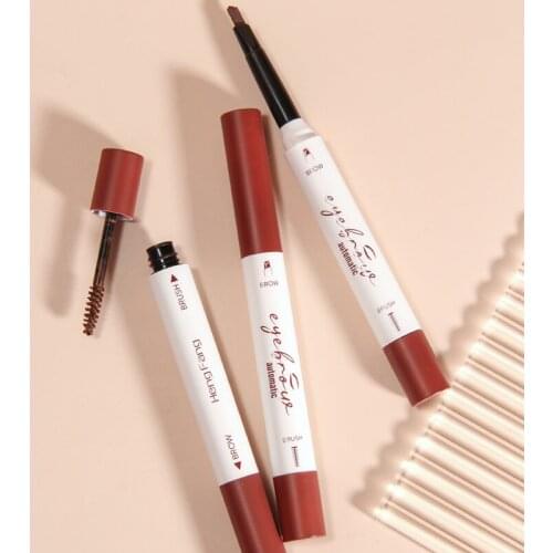 Three-dimensional Exquisite Double-headed Eyebrow Pencil Eyebrow Cream Easy To Color Waterproof And Sweat-proof Drawing TSLM1