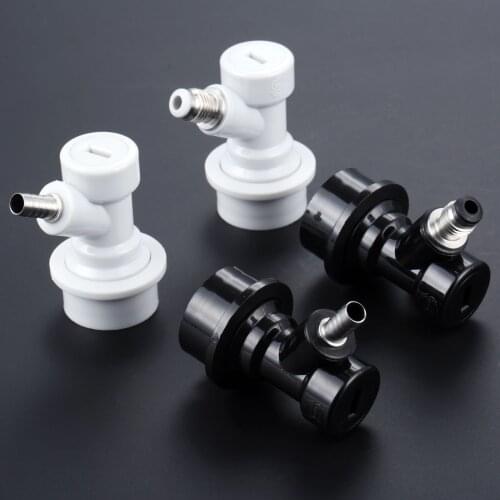 1/4'' Homebrew Beer Lock Keg Disconnect Liquid Gas Connectors Ball Keg Connector Dispenser Straight Mouth Threaded Mouth