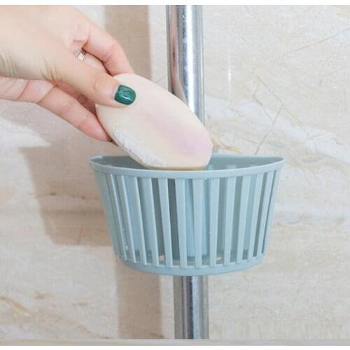 1PC Plastic Sink Shelf Soap Drain Rack Washing Basket Buckle Nozzle Tube Kitchen Supplies
