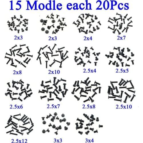 300Pcs M2 M2.5 Screw Replacement kit M3 Notebook Computer Screw Replacement For HP Intel Sony Asus Lenovo Toshiba Gateway Samsun