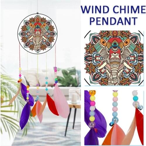 5D DIY Diamond Painting Wind Chime Pendant Crystal Jewelry Diamond Painting Art Mosaic Kit Decor Wall Ornaments Home Decor Gifts