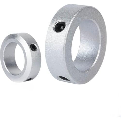 2Pcs 3mm-17mm ID Aluminum FixedS Rrings Stop Screw Fixed Type Limit Ring Locating Loop Shaft 7mm-32mm OD 6mm-8mm thick