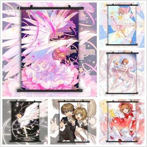 Anime Posters Card Captor Sakura Kinomoto Sakura Anime Manga Canvas Painting Wall Decor Posters Wall Art Picture Room Home Decor