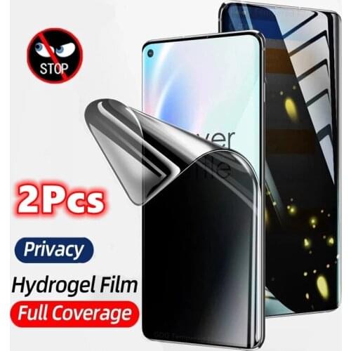 2Pcs Anti Spy Privacy Soft Hydrogel Film For Samsung S21 S20 S10 Note 10 Plus S20 Note20 Ultra S9 S8 Plus Screen Protector Film