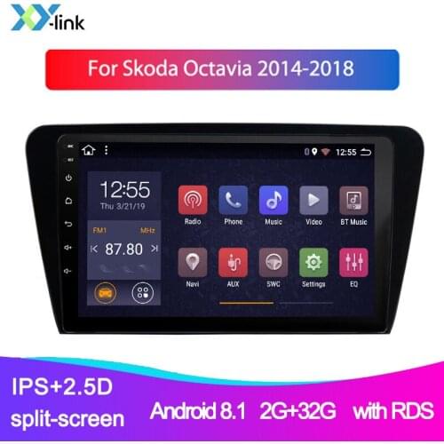 Android Car Multimedia DVD Player GPS Navigation system For skoda octavia 2014-2018 autoradio audio radio accessroies no 2 din