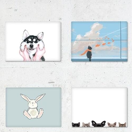 Animal Prints Cute Gradient Case for Huawei Matebook D14 D15 2020 Cover Hard Matte Laptop Cases for Honor Magicbook 14 15 Funda