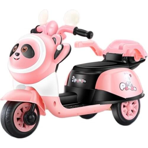Childrens electric motorcycle girl tricycle charging remote control electric car baby stroller large battery car kid