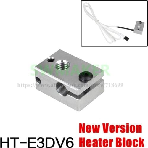 HT-V6 Heating Block 23 * 16 * 11.5mm for HT-NTC100K Thermistor High Temperature 350 Degree 3D Printer Parts