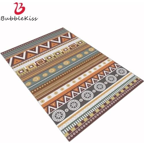 Bubble Kiss Large Carpets For Living Room Ethnic Style Floor Mat Rug Retro Geometric Pattern Carpet Nordic Bedroom Non-Slip Rug