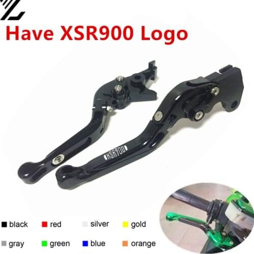 XSR900 LOGO FOR YAMAHA XSR900 XSR 900 2016 2017 2018 Motorbike Adjustable Folding Extendable Moto Clutch Brake Levers