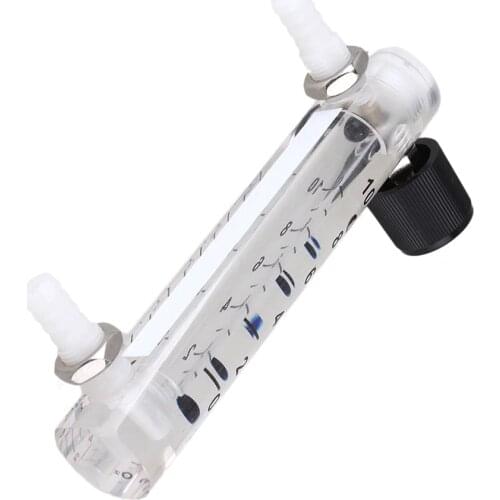 LZQ-4 Acrylic Adjustable Flow Meter 1-10LPM Gas Flowmeter for Oxygen Air Gas