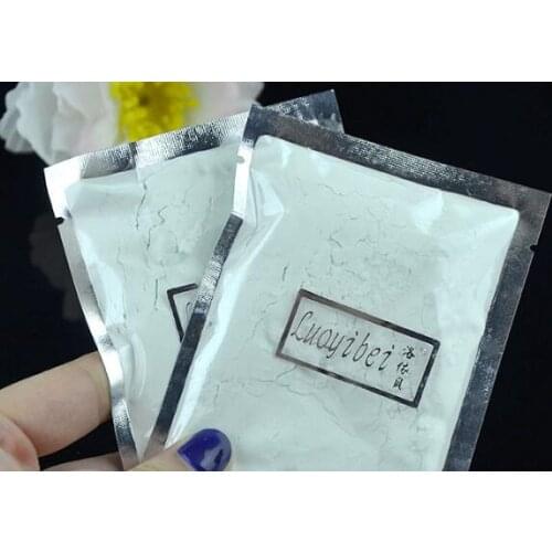 Natural green tea oil control mask powder 20g to black head shrink pores replenishing soft powder 5 pacs