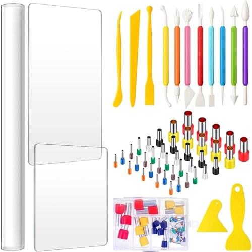 Cutter Set, Polymer Clay Roller, for Clay DIY Production the Clay Model Set Can Be Used at Home, School, Office, Etc