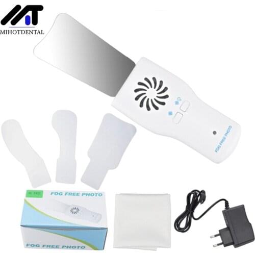 Dental 4pc Mirrors orthodontic imaging LED fog free photo mirror stainless Automatic Defogging Imaging