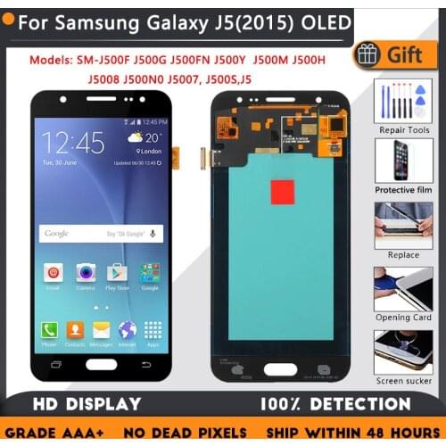 Super AMOLED For Samsung Galaxy J5 J5007 J500H J500M LCD Display Touch Screen Digitizer Mobile Phone LCD Screens Accessories