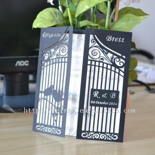 Birdcage wedding invitation cards,birdcage wedding favor,bird wedding card