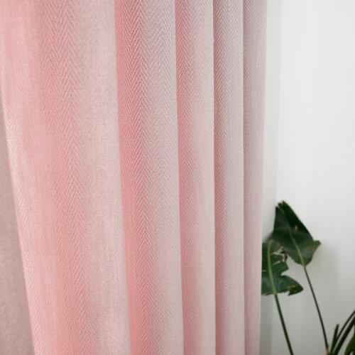 Chicity Blackout Curtains For Living room Pink Princess Style curtain for girls Bedroom Stripe curtain for kitchen Customized