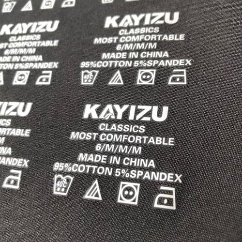 Custom Thermal Transfer Labels for Clothes Care Instructions Label Customized Heat Transfer Tag for Underwear Iron on Tags