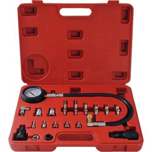 TU-15A Car Diesel Engine Compression Tester Tool Kit Cylinder Pressure Gauge repair tools set