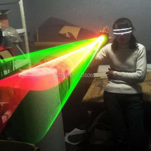 Haloween Party RGB Laser Whirlwind Multicolour Laser Vortex Laser Man dj stage LED luminous Costumes halloween accessories