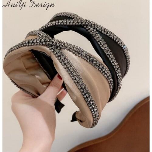 Colorful Gem Baroque Headbands For Women Diamond Hair Accessories Pearl Headband for Girls Crown Flower Hairbands Head Wrap