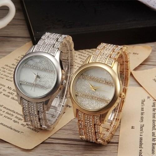 Women Watch Top Brand Luxury Rhinestone Wristwatches Waterproof Watch Famous Silver Quartz Ladies Watch 2020 Relogio Feminino