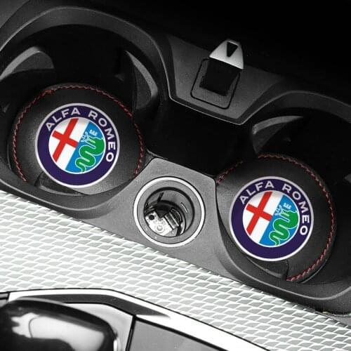 1pcs Car Cup Holder Coaster Non slip Pad Mat Interior Decoration For Alfa Romeo 159 147 156 Giulietta 147 159 MiTo