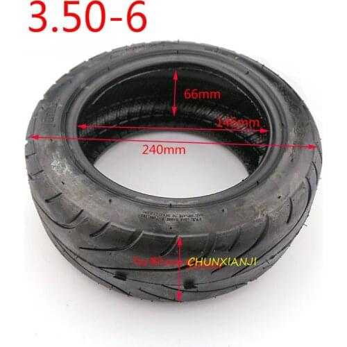10 inch explosion proof tire 3.50-6 Vacuum tyres fits Electric Scooter Balanced Scooter Motorcycle accessories