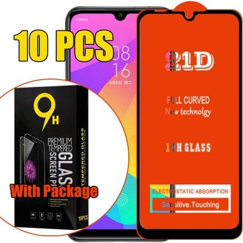 10pcs 21D Tempered Glass Film Screen Protector Full Glue For OPPO Realme 8 Pro C11 C20 C21 C25 C25S GT Neo Q3 X9 X7 MAX Package