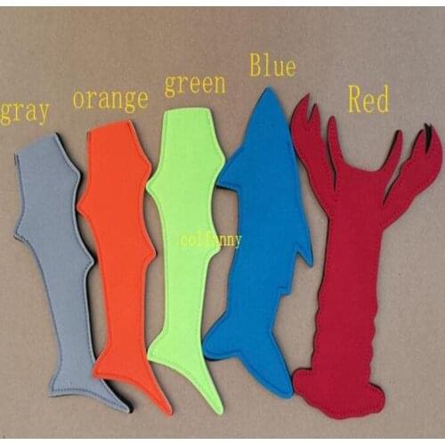 100pcs/lot Fast Shipping New Arrival Shark & Lobster Style popsicle holder neoprene Ice Pop Sleeves Freezer For kids gift