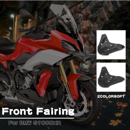 S1000XR Accessories Moto Front Wheel Fender Beak Nose Cone Extension Extender Cover Cowl Fairing for BMW S 1000 XR 2020 2021 New