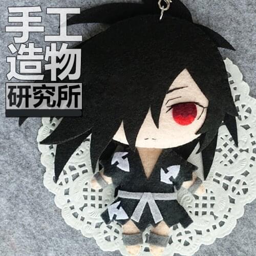 Anime Dororo Hyakkimaru Cosplay DIY Handmade Material Package Mini Plush Doll Hanging Keychain Charms Strap Toy Gifts