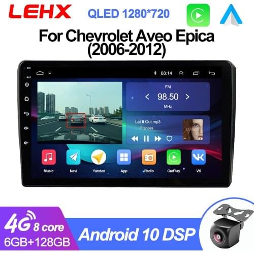 LEHX 2 din Android 9.0 Autoradio dvd Car Radio Video Multimedia Player For Chevrolet Lova Captiva Gentra Aveo Epica 2006-2011