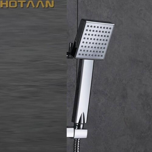 Free Shipping Pressurized Water Saving Shower Head ABS With Chrome Plated Bathroom Hand Shower Water Booster Showerhead YT-5198