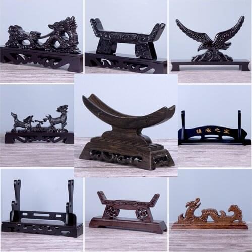 Tool Carrier Sword Rack Sword Support Knife Support Solid Wood Warrior The Sword Frame Ebony Red Woodens Base Flute The Shelf