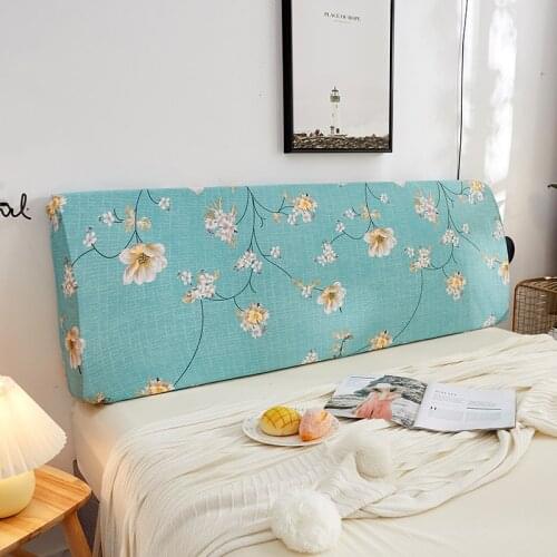 Elastic All-inclusive Spandex Headboard Cover Fashion Flower Print Dust-proof Bed Head Cover Furniture Protective Cover