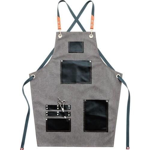 Apron Canvas Milk Tea Shop Hairdresser Hairdresser Restaurant Waiter Barista Male and Female Work Clothes