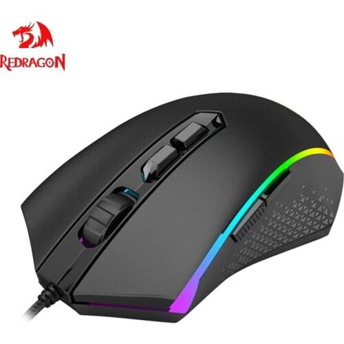 Redragon M710 MEMEANLION Chroma Gaming Mouse High-Precision Ambidextrous Programmable Gaming Mouse with 7 RGB Backlight Modes